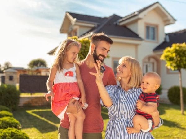 Family Buying a House